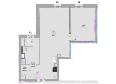 Stare Miasto | obręb Plant | 55m2 | 2 pokoje | stan deweloperski