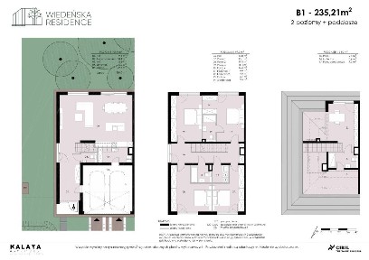 Elegancka nowoczesna willa w otoczeniu drzew