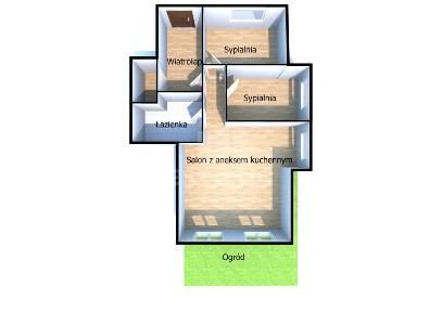 3 pokojowe mieszkanie z ogródkiem | Ogrody Tesoro