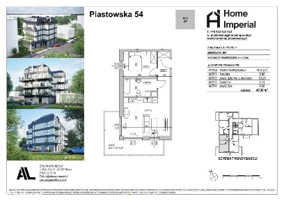 Mieszkanie 40,36m² - Brzeg