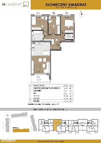 Słoneczny Kwadrat | mieszkanie 4-pok. | B104