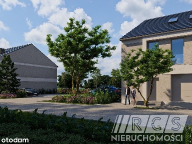 Duży, skrajny szereg z garażem w Karwianach