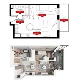 2-pokoje z loggią w sercu Jeżyc!