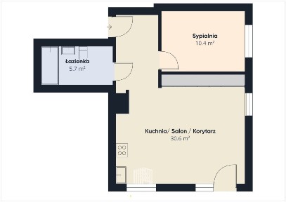 Księże Wielkie | 49 m² | ogródek | klimatyzacja
