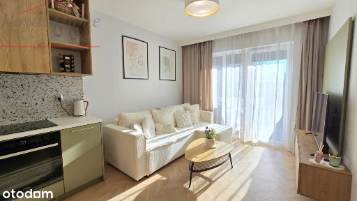 Nowoczesne, b. ładne, wyposażone 2 pok z tarasem.