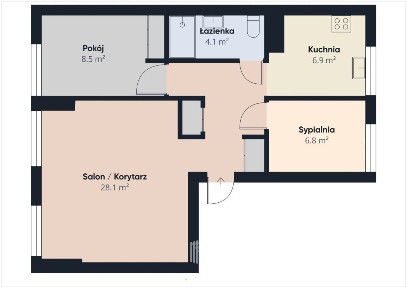 Gotowe do zamieszkania 3-pokojowe mieszkanie 51 m²