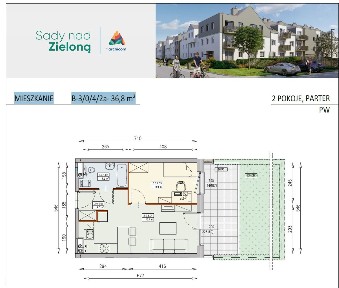 Super Cena 2pok. z Ogrodem 800m tramwaj Książe Małe