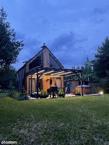 Nowoczesny dom nad jeziorem, las, klima, kominek,w pełni urządzony