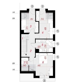 Dom w zabudowie bliźniaczej Pompa ciepła