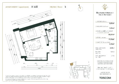 2-pokojowy apartament 69m2 + balkon Bezpośrednio