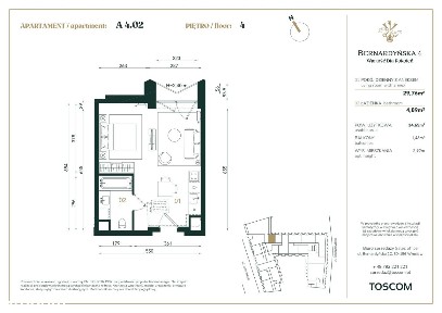 Bernardyńska 4 | mieszkanie 1-pok. | A/4/02