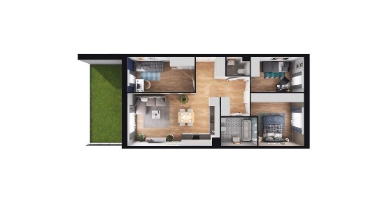 4-pokojowe mieszkanie 68m2 + balkon Bez Prowizji
