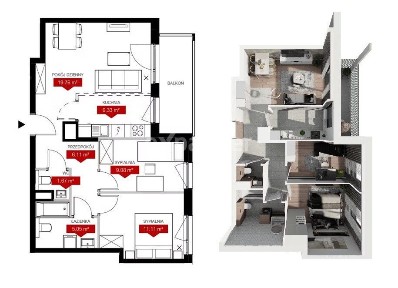 3-pokoje z balkonem w sercu Jeżyc!