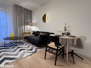 Kawalerka Browary Warszawskie Jasna, przytulna, z wydzieloną sypialnią