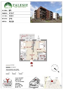 Zalesie | mieszkanie 2-pokojowe | 74