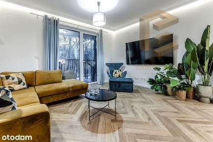 Stylowy segment z ogrodem w zielonym Wawrze