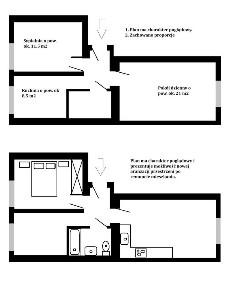 2/3 pokoje do własnej aranżacji, Śródmieście/Wola