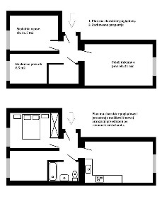 2/3 pokoje do własnej aranżacji, Śródmieście/Wola
