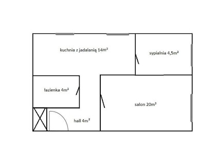 Wynajmę mieszkanie 2 pokoje 46 m² od 1 września - Środa Wlkp