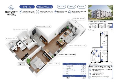 Mieszkania o powierzchni 57,67 m2 (GOTOWE)