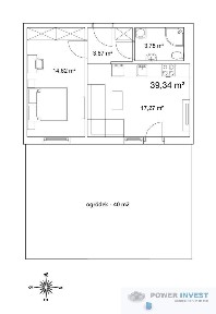2-pokojowe ogródkiem, klimatyzacja, garaż, komórka