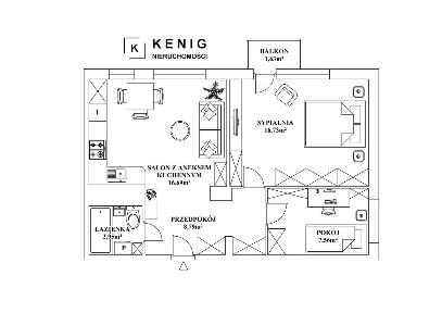 Trzy pokoje po generalnym remoncie. Przytulne mieszkanie z balkonem