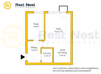 2 pokoje 36m² z balkonem, blisko metra Bródno