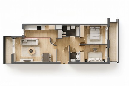 Premium&Jeżyce| Dwustronne 3pok. 65m2 -Dwa Balkony/2-WC/Osobna Kuchnia