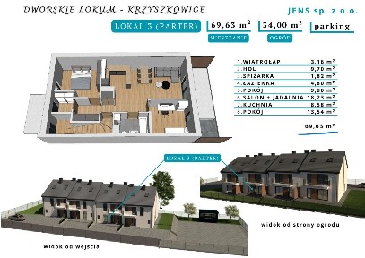 Osiedle DWORSKIE LOKUM, powierzchnia 69,6-110 m2