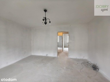 50m2 do wykończenia z loggią, piwnicą i parkingiem