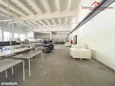 Hala produkcyjna z dużym parkingiem