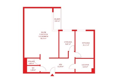 Nowe 3 pokoje | 2 łazienki | Garaż | Balkon
