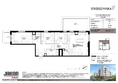 4-pokojowe mieszkanie 89m2 + 2 tarasy Bezpośrednio