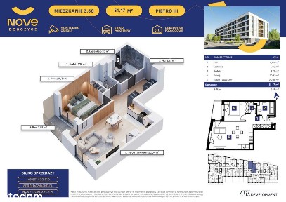Nove Dobczyce | mieszkanie 2-pok. | 30