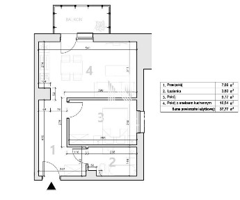 2 Pokoje 38m2 Fordon