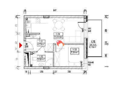 2 Pokoje 31,98m2 Deweloperskie Bez Pcc/prowizji