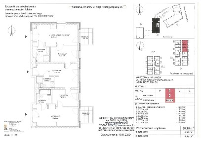 5-pokojowe mieszkanie 88m2 + 2 balkony