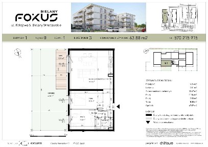 Fokus Bielany | mieszkanie 3-pok. | 1