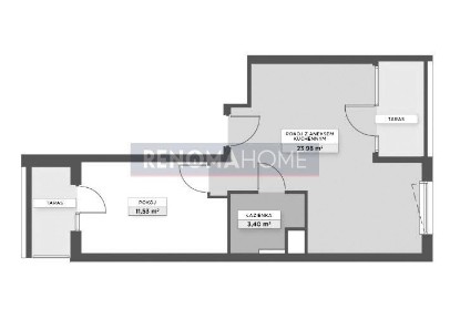 2 pokoje|duży taras|centrum|park|rzeka