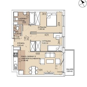 MP Gratis Trzy pokoje Dodatkowe WC Jesień