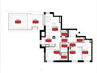 4 pokoje z tarasem na dachu i widokiem na rzekę