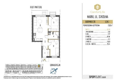 Mieszkanie, ul. Szkolna 110. Trzy pokoje z ogródkiem