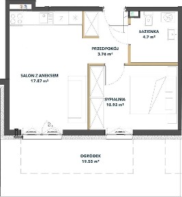 Pierwszy najem od właściciela 2-pok. z ogródkiem + garaż + komórka