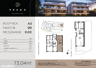 Prado Katowice | mieszkanie 3-pok. | B4302