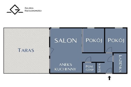 50 m2 taras | 2 miejsca w hali | Wysoki Standard