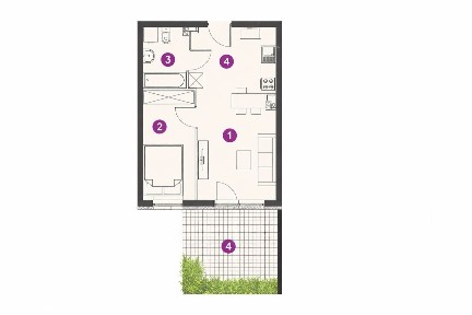 2 pokoje- inwestycyjne -gotowe -ogród- taras