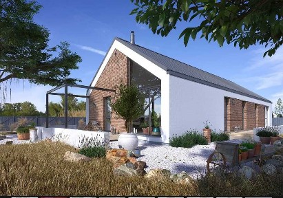 Dom wolnostojący - Nowoczesna stodoła - 115 m2