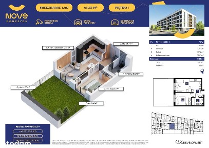 Nove Dobczyce | mieszkanie 2-pok. | 40
