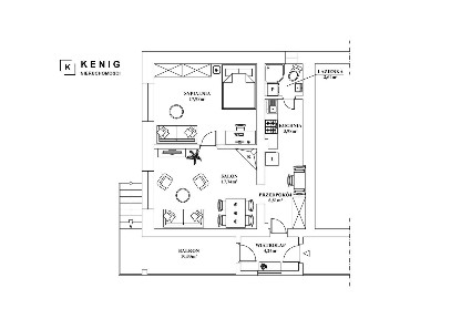 Bezczynszowe 2-pokojowe mieszkanie w Kaniowie, z dostępem do ogrodu