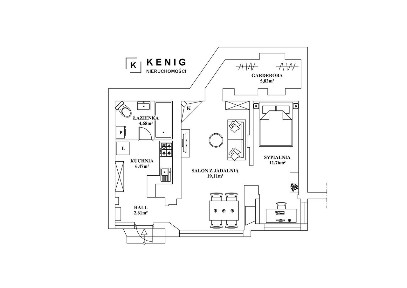Bezczynszowe 2-pokojowe mieszkanie z kominkiem i dostępem do ogrodu